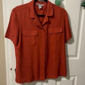 Silk button up shirt